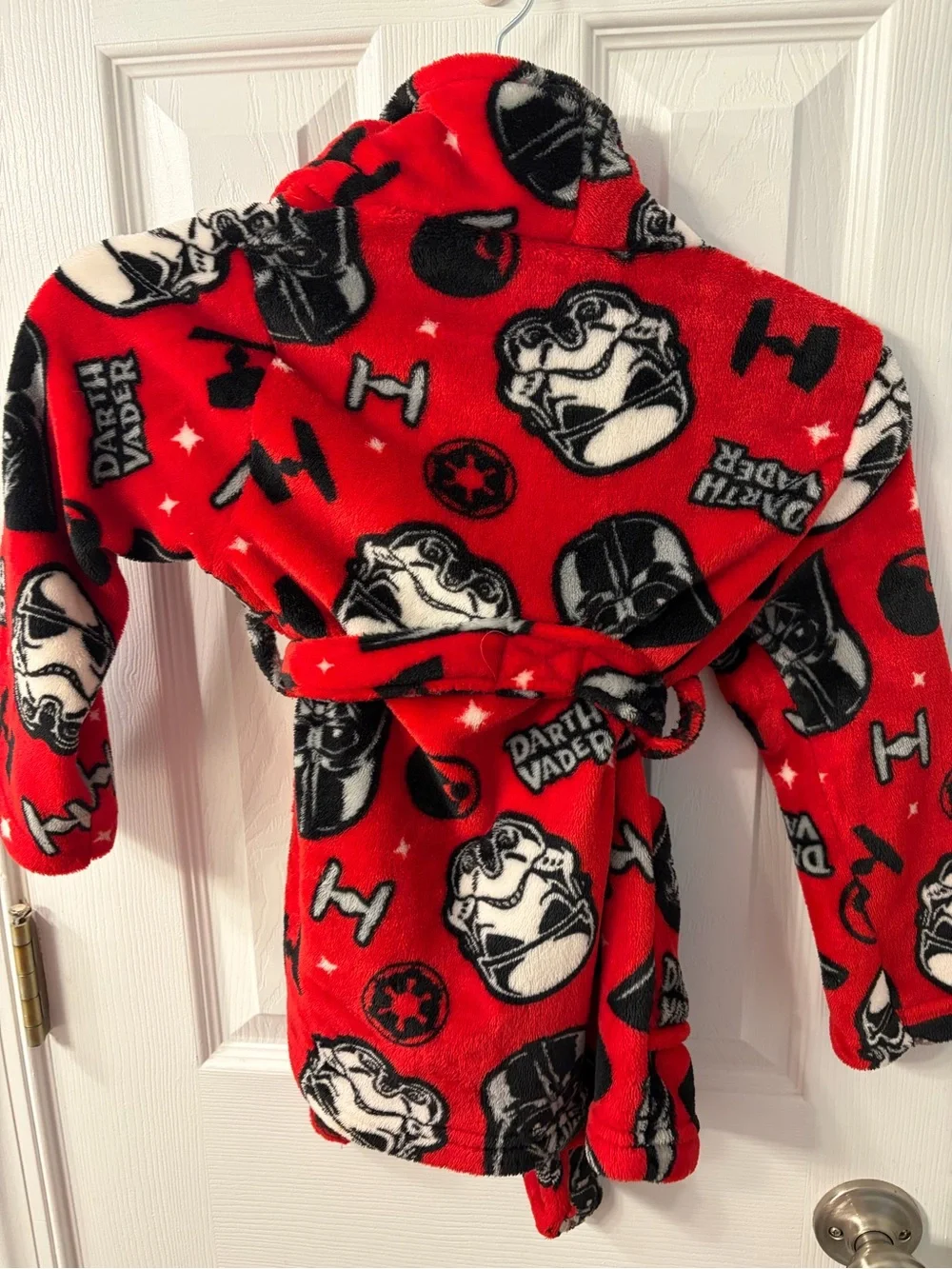 Star Wars Red & Black Darth Vader Kids Fleece Robe